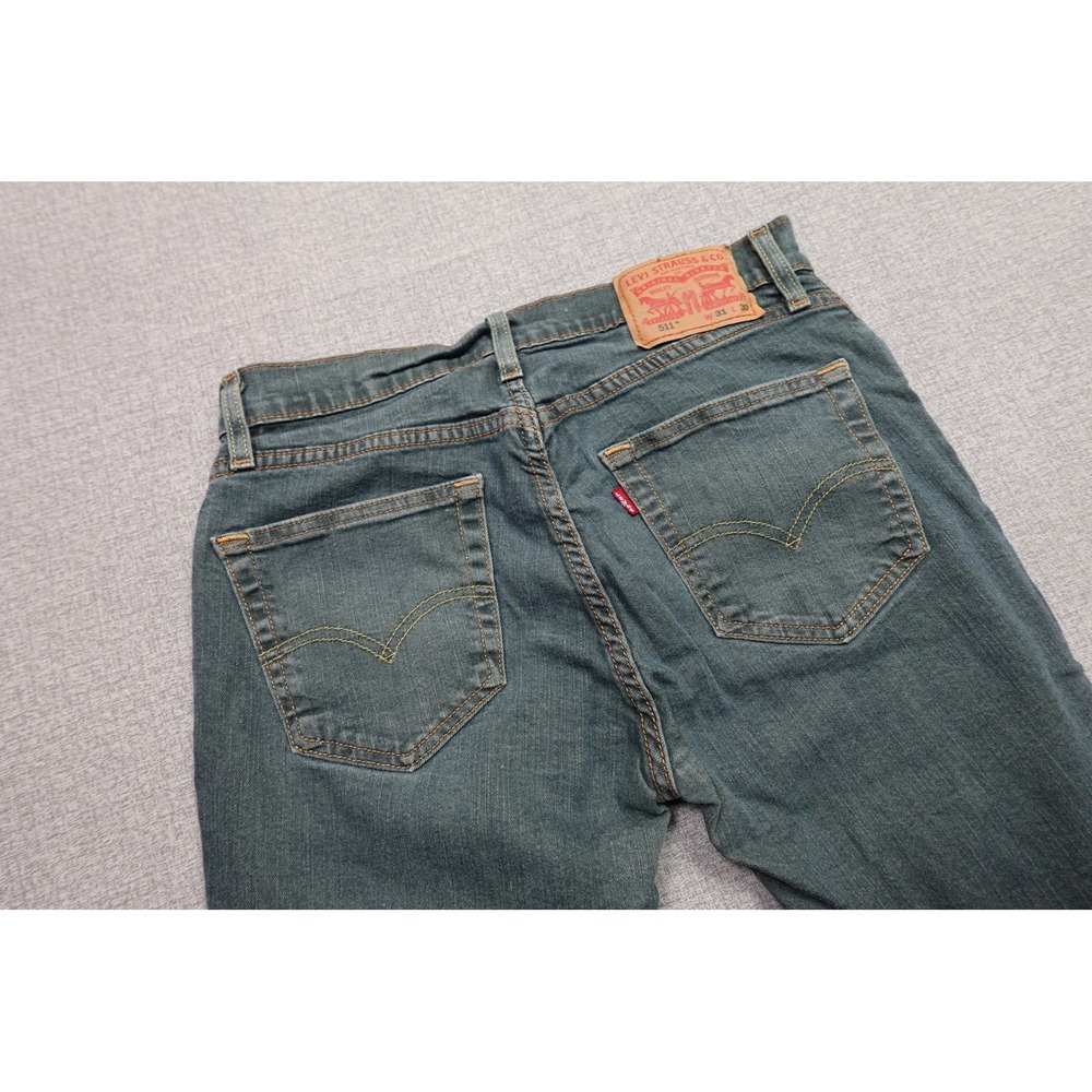 Levi's 511 Slim Tapered Jeans Mens 31x30 Blue Medium Wash Denim Stretch Pants